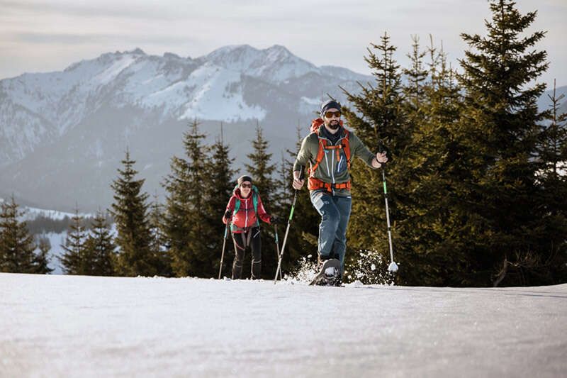 Schneeschuhwanderung am Ascherjoch in Thiersee