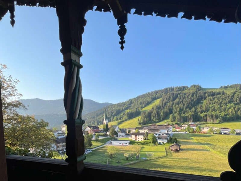 Ausblick auf Thiersee im Sommer