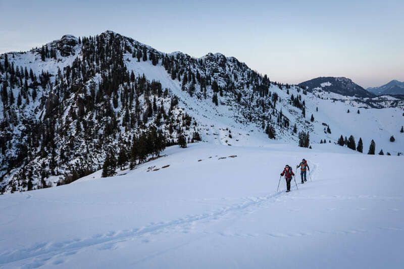 Schneeschuhwandern am Ascherjoch im Winter